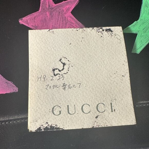 Gucci Black Patent Leather Handbag UPCYCLED pop Stars Neon Shoulder Bag VTG - Picture 10 of 14